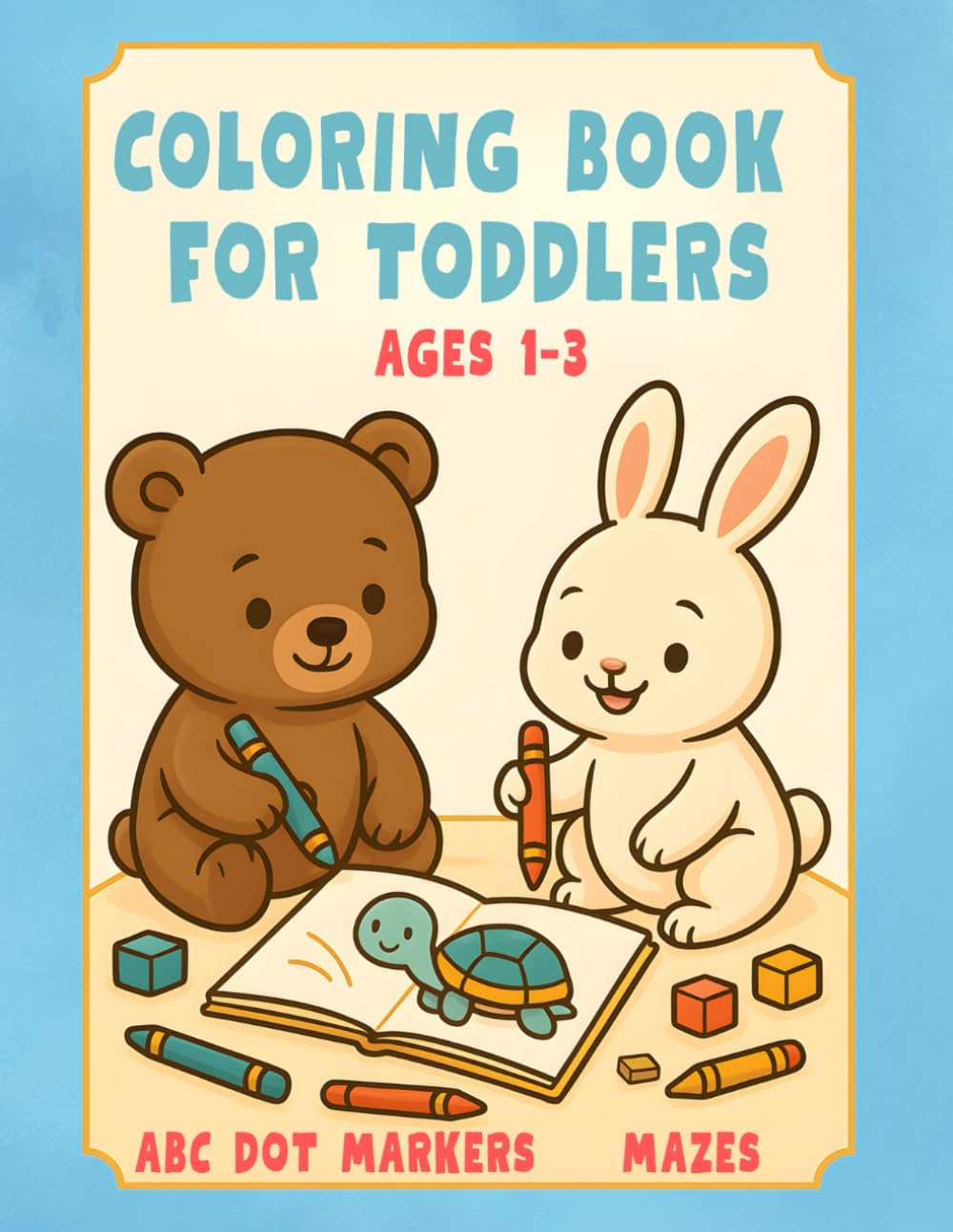 Colouring Book for Toddlers: My First Big Fun Activity Book for Kids Ages 1–3