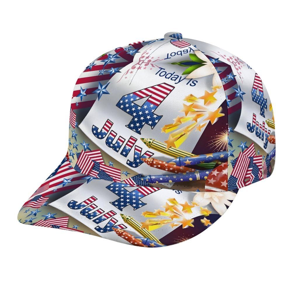 DPAINTouscap Patriotic American Flag Hats for Men and Women Baseball Cap Adjustable Outdoors 4th of July Hat