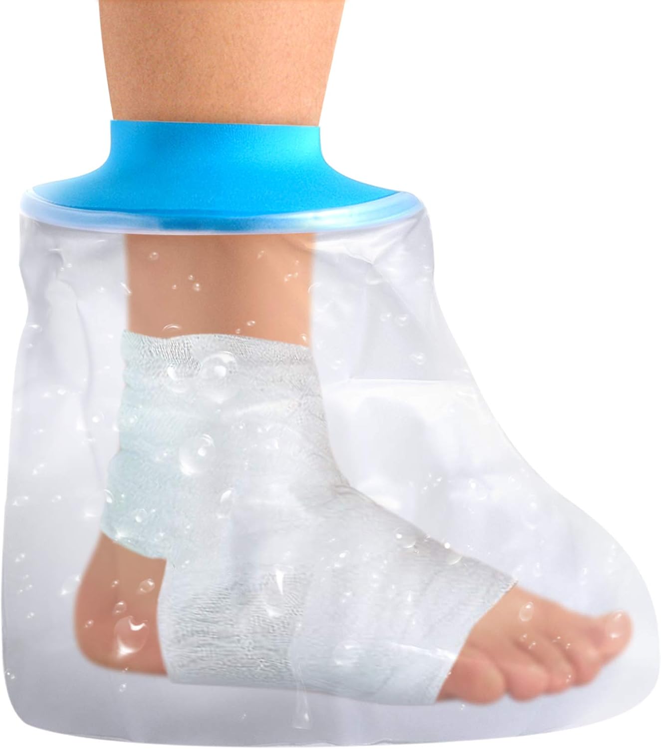 Waterproof Foot Cast Wound Cover Protector for Shower Bath, Watertight Cast Bag Covers for Waterproof Foot Cast Wound Cover Protector for Shower Bath, Watertight Cast Bag Covers for
