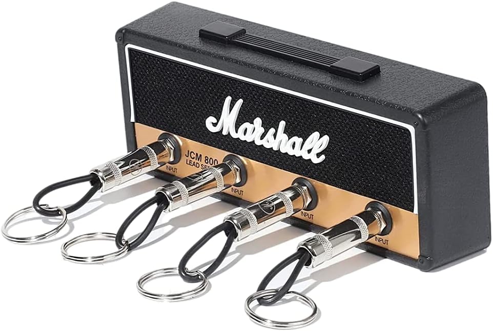 Marshall Key Holder JCM800 Keychain Wall Mounted Storage Key Hooks Guitar Amp Key Hooks for Musician Lovers1, Black