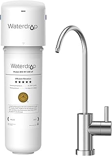 Waterdrop 10UBW-UF 0.01 μm Ultra Filtration Under Sink Water Filter System for Baçtёria Reduction, Reduces Lead, Chlorine,...