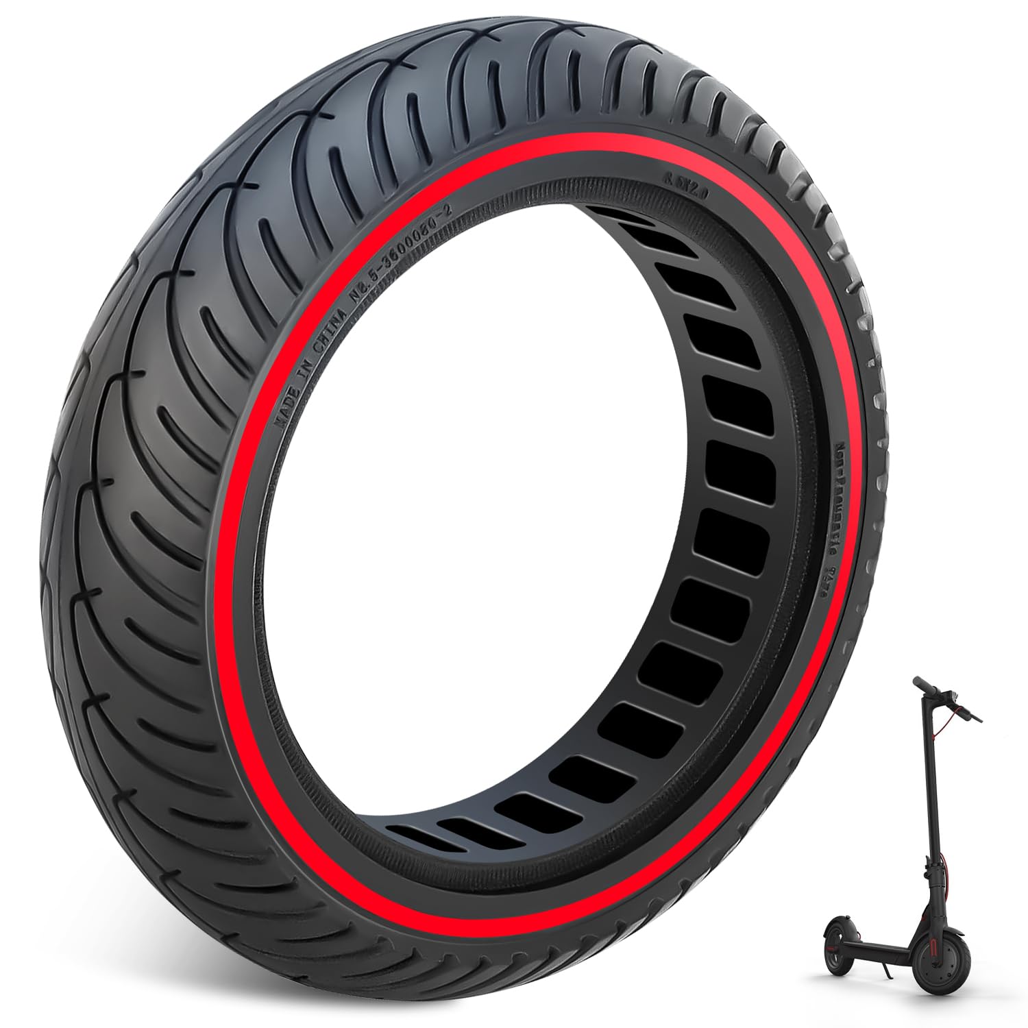 1 Pezzi Pneumatico per Monopattino Elettrico 8,5 Pollici, Pneumatici di Ricambio Anteriori/Posteriori, 8 1/2 x 2 Gomme per Xiaomi M365/Pro/Pro2/1S/Gotrax Gxl V2/XR