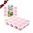 Samuelworld Baby Breast Milk and Food Storage Container, 12 Portions x 2.5oz, Stackable Food Grade Silicone Tray with Clip-On Hard Lid for Homemade Purees, Vegetables & Fruits - Pink