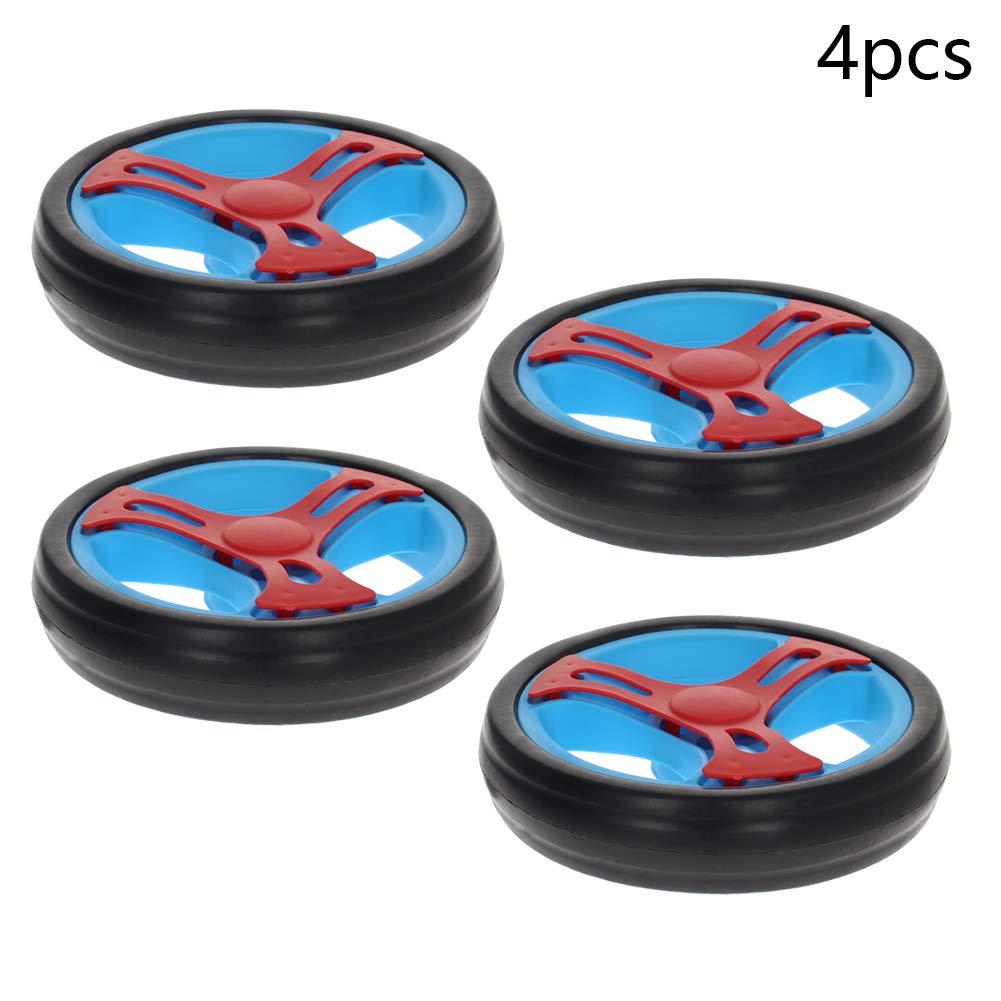 MroMax Lot de 4 poulies en plastique de 150 mm de diamètre avec trou de montage de 0,8 cm de diamètre