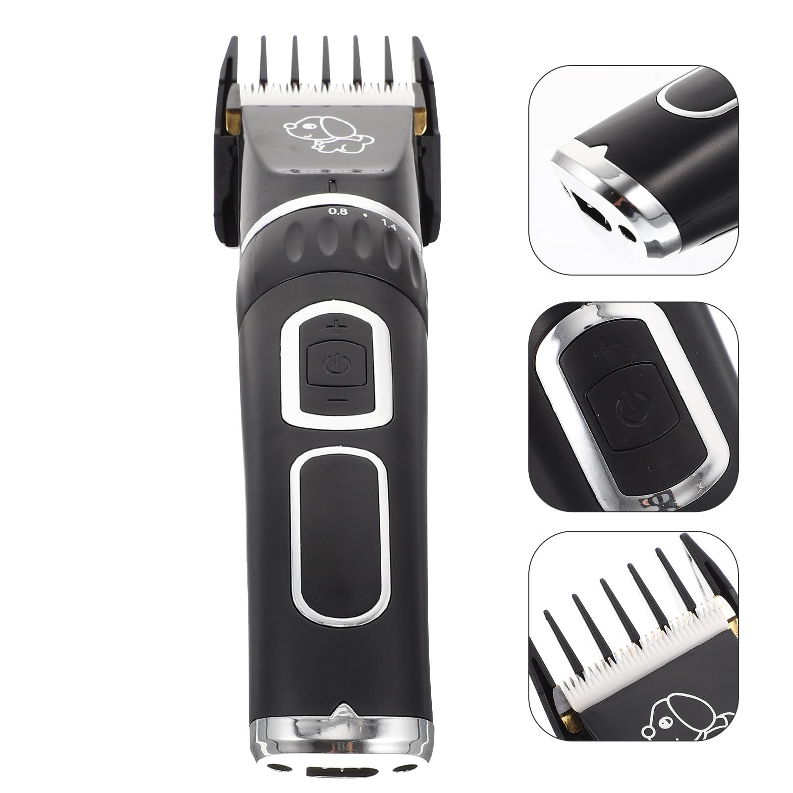 Cortapelos Eléctrico para Perros y Gatos Batería de 2000mah, Diseño Portátil y Cuchillas de Aleación de Titanio para Recorte Fino en Áreas Pequeñas