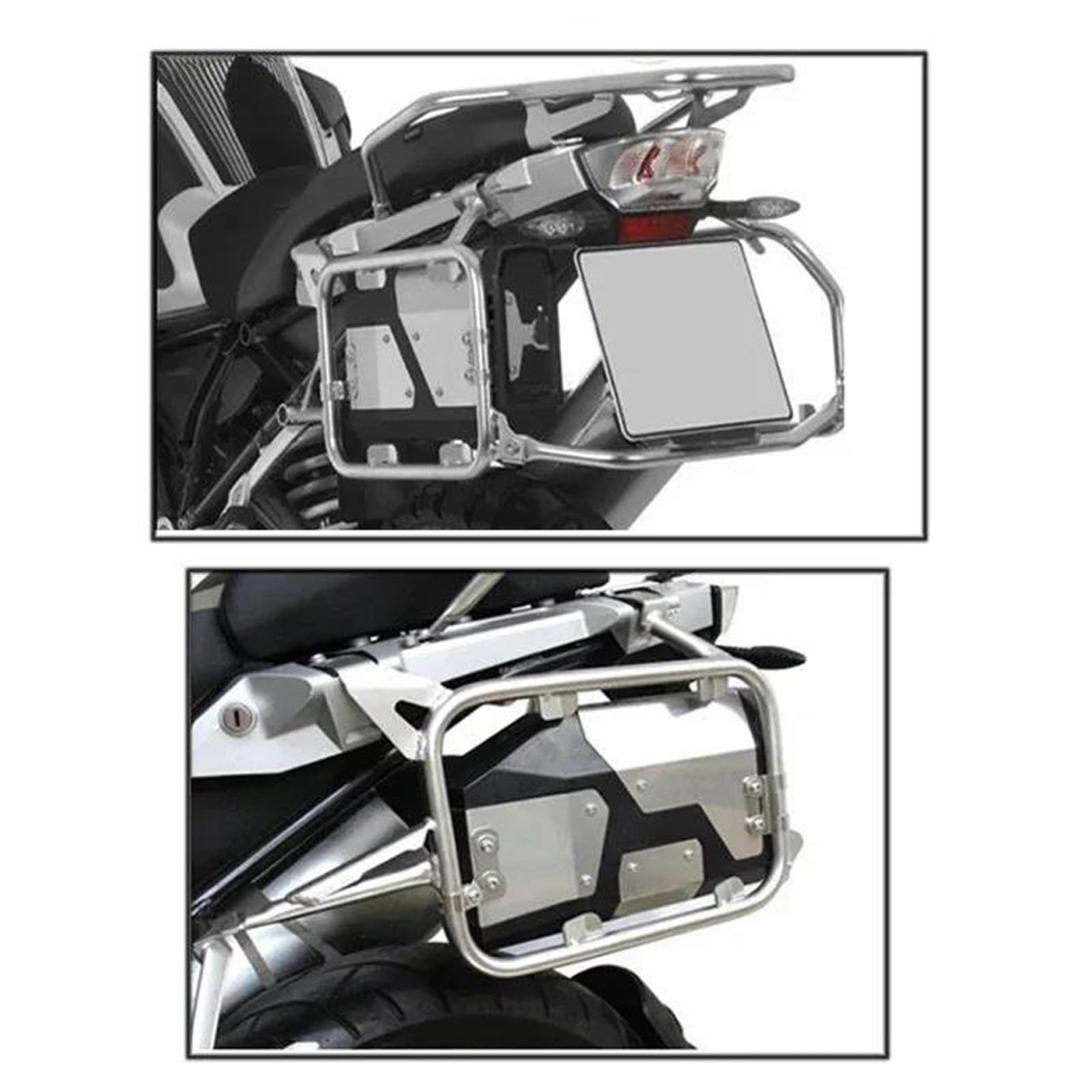 Boîte à Bagages Sacoches Latérales De Moto, Coffre Rangement, Porte-Bagages, Accessoires pour Valise pour BMW R1250 GS LC 2018-2023 2022 2021 2020 2019(One Set Silver)