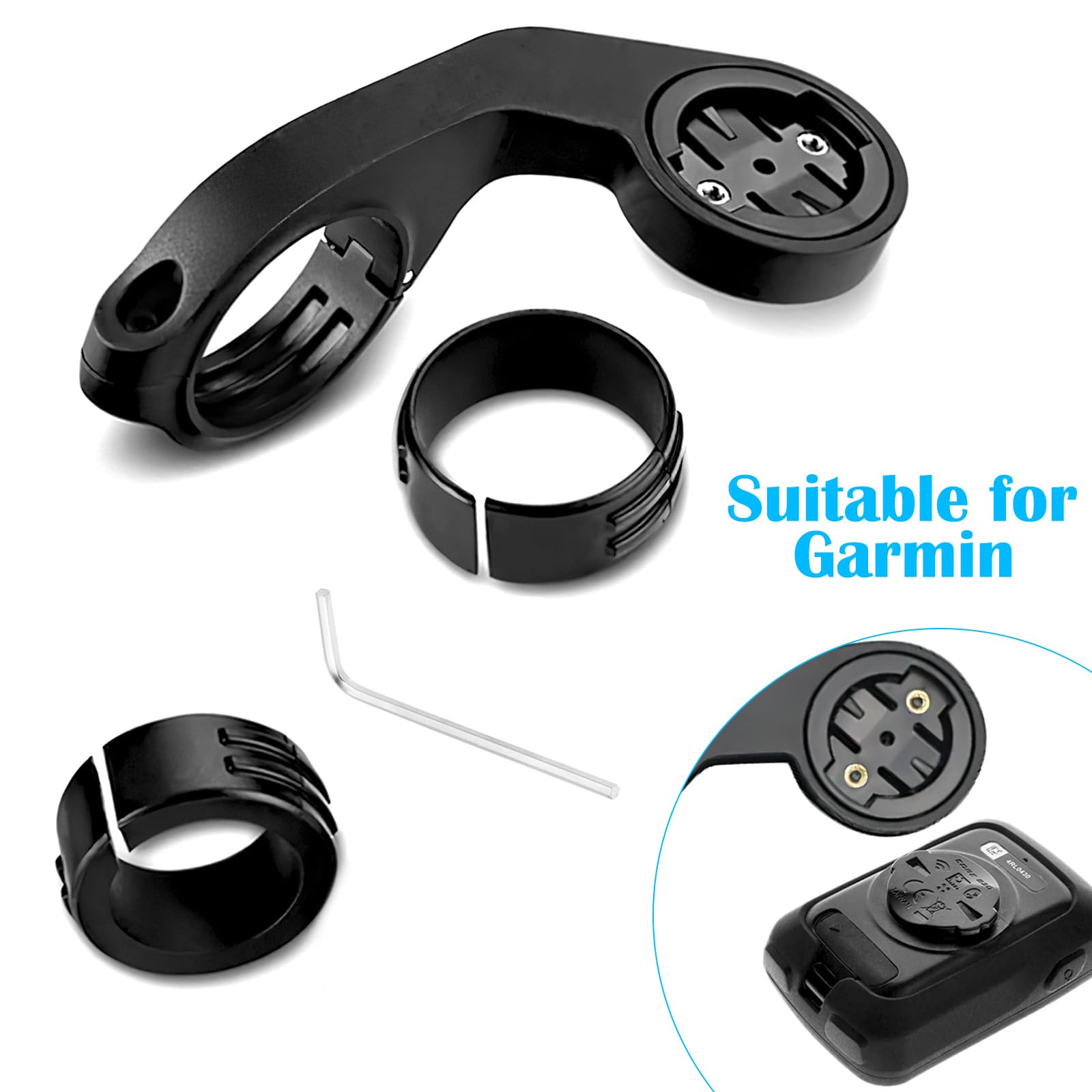 APOMOONS Uchwyt rowerowy do Garmin Edge 530 540 520 510 500 200 130 20 25 800 810 820 830 810 1000 1040 1030 Plus 910XT Bryton Wahoo, uchwyt rowerowy do Garmin Edge Explore 2