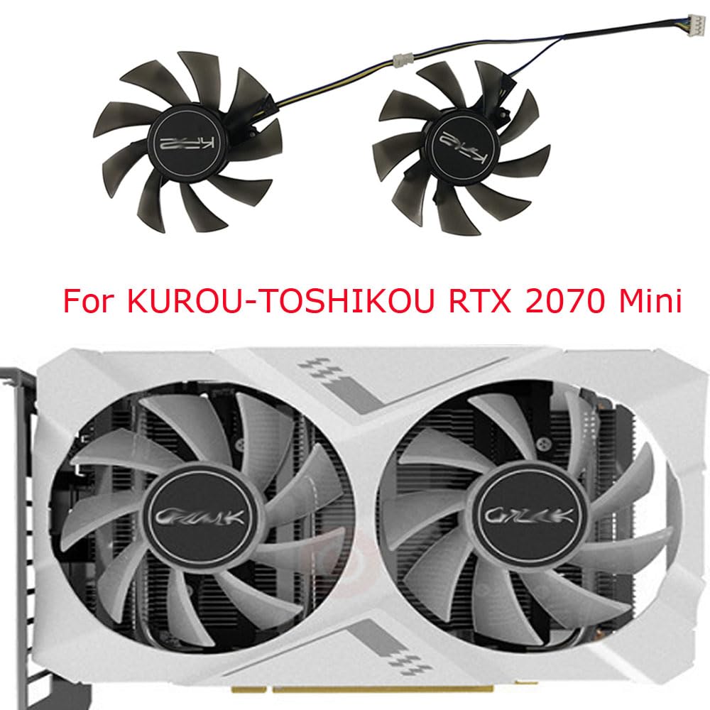 Amazon.co.jp: 2ピース/セッ,80mm,T128015DU,GALAX用 RTX 2070 2060