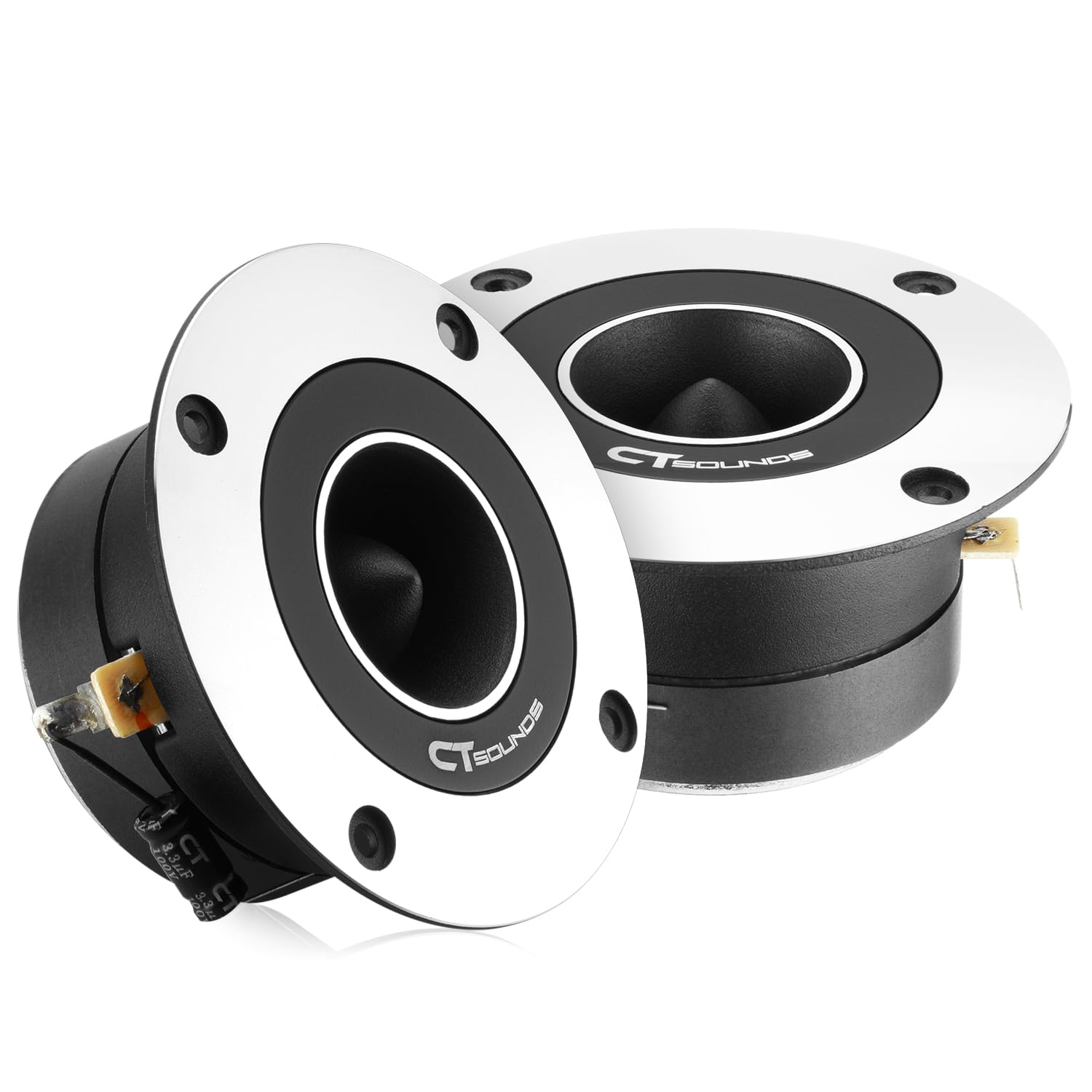 CT Sounds TX-35B 3.5” 480-Watt Titanium Super Tweeters, Pair