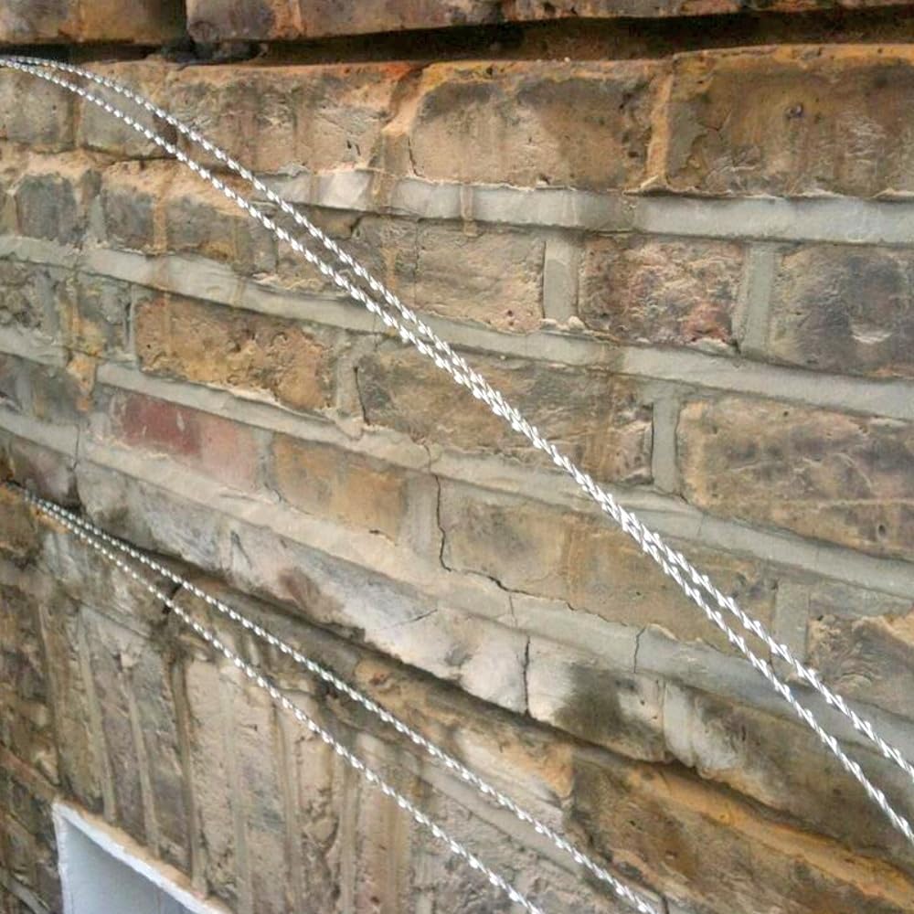 Varilla helicoidal acero inox 304 (ø 8mm) - Barra de 1 m de largo. Alta resistencia para refuerzo de estructuras de hormigón, piedra, ladrillo…