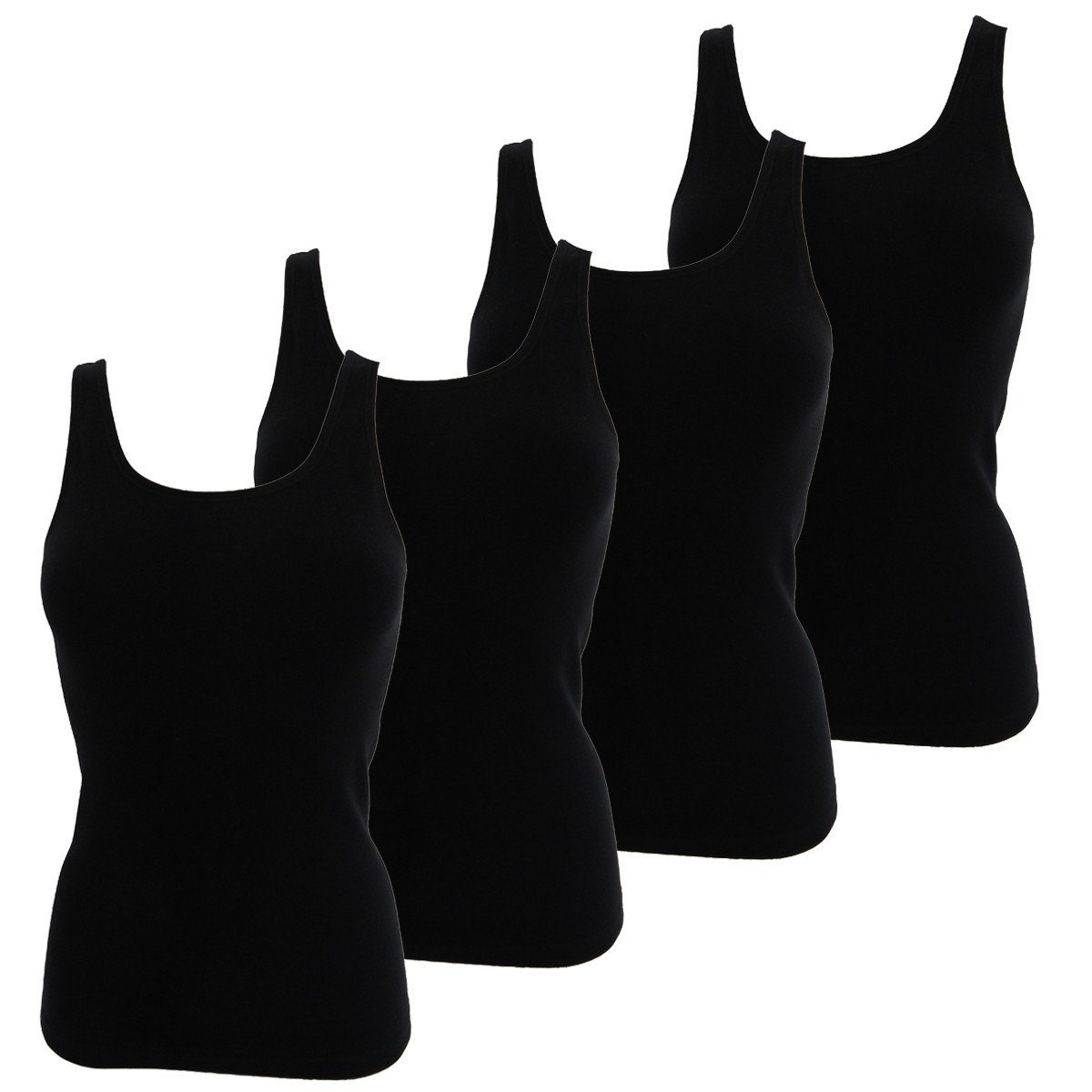 HERMKO Kamizelka damska 1310 sztuk w 100% z bawełny organicznej, tank top dla kobiet, wyprodukowano w UE