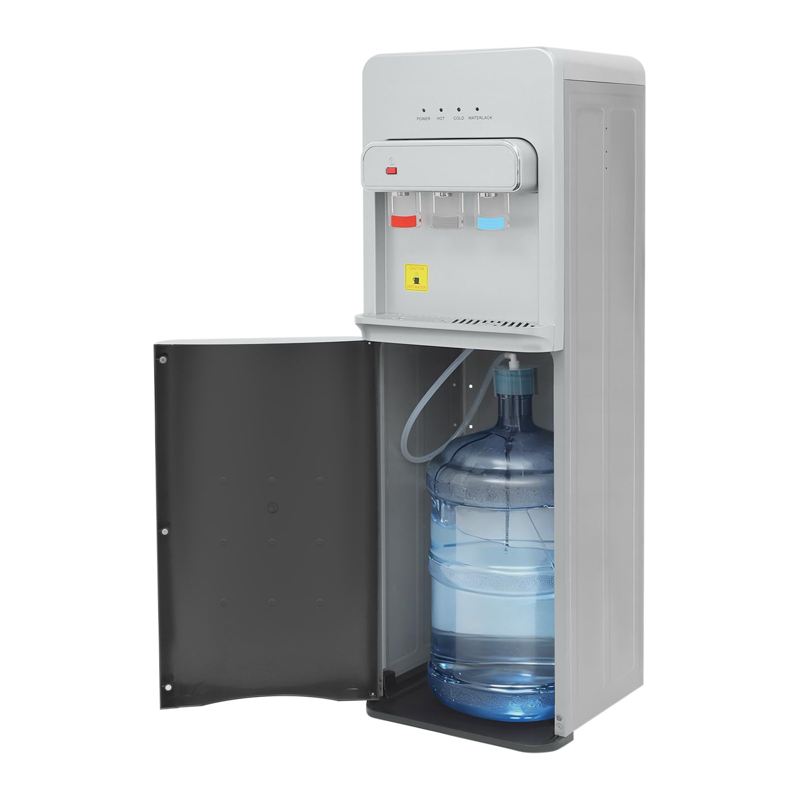 Distributore di acqua calda da 550 W, con caricamento a pavimento, a freddo, doppia funzione, elettrico, 85 ~ 95 ℃, per casa, ufficio, camera da letto, soggiorno, argento
