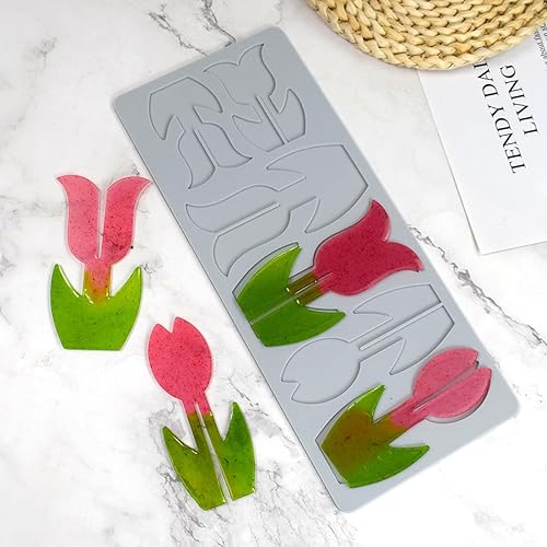 Vista 64 de Molde de silicona hueco para fondant de caramelo de chocolate con copo de nieve en relieve 3D, molde de silicona para fondant, molde de arcilla