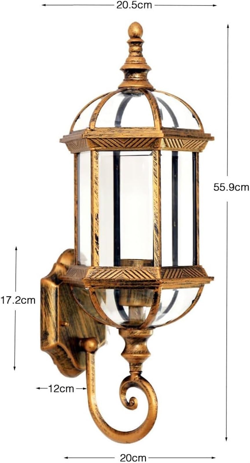 Applique Murale d'extérieur étanche en Aluminium moulé sous Pression, éclairage de Jardin européen E27 pour terrasse, Couloir, allée, éclairage de sécurité IP44