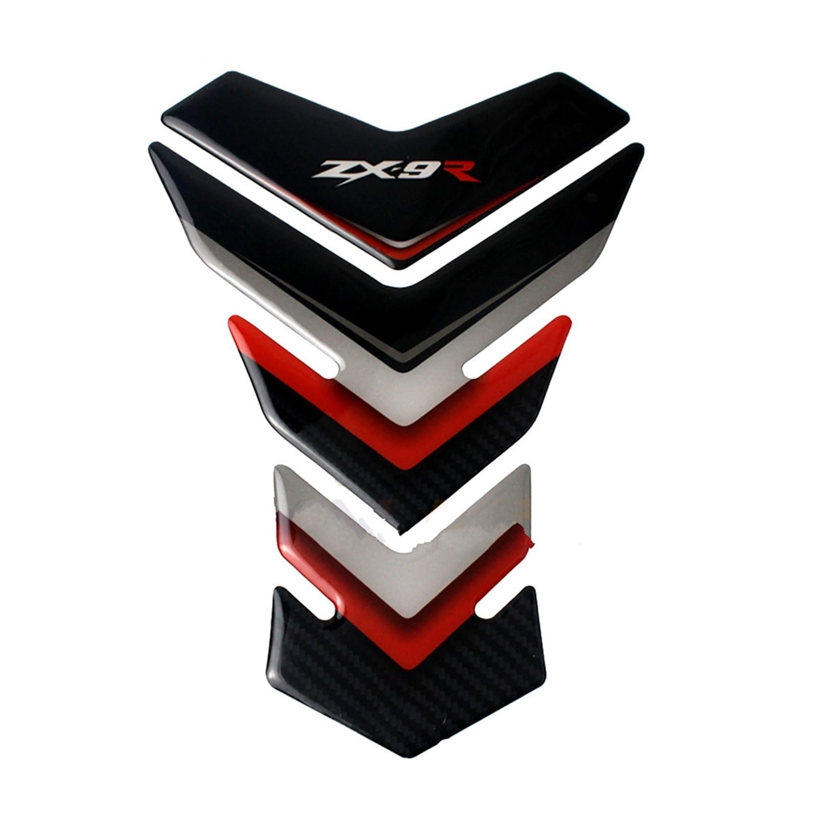 for ZX9R ZX-9R Motorcycle Fuel Tank Pad Fuel Tank Protection Sticker Decal(3 Red)