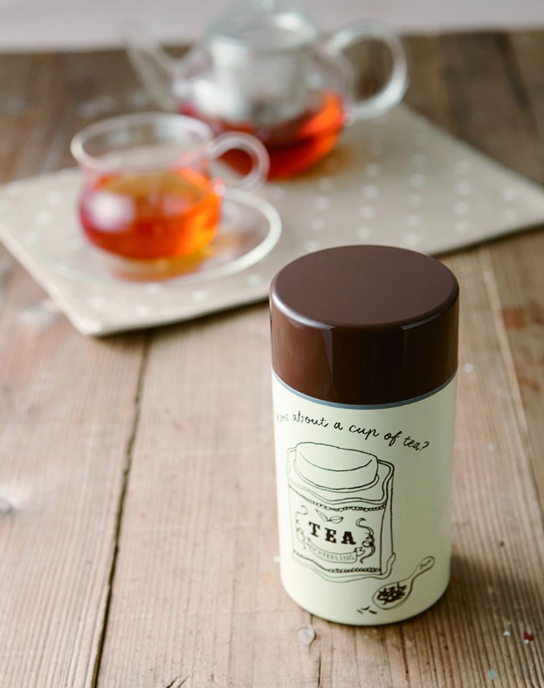 Amazon｜竹中(Takenaka) 茶筒 ブラウン 400ml 茶筒 コーヒー 大 coffee