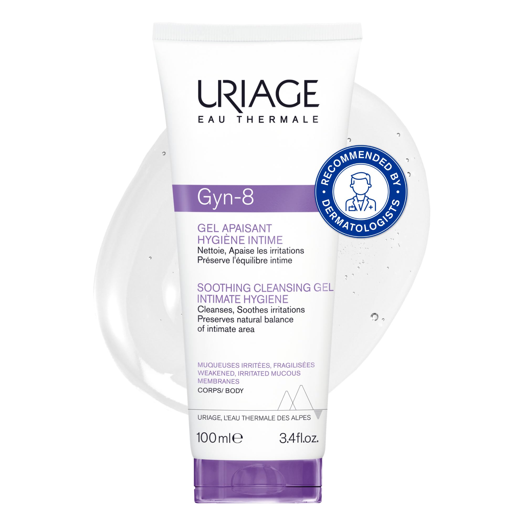 Uriage Women's Gyn-8 Intimate Hygiene Soothing Cleansing Gel 100Ml