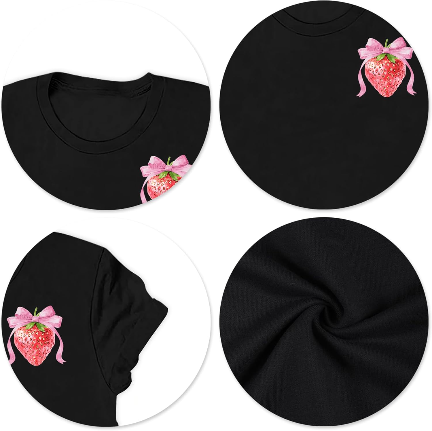 Strawberry Shirt for Women: Cute Strawberry Graphic Tees Fruit Lover Tshirts Casual Garden Tops - Image 5