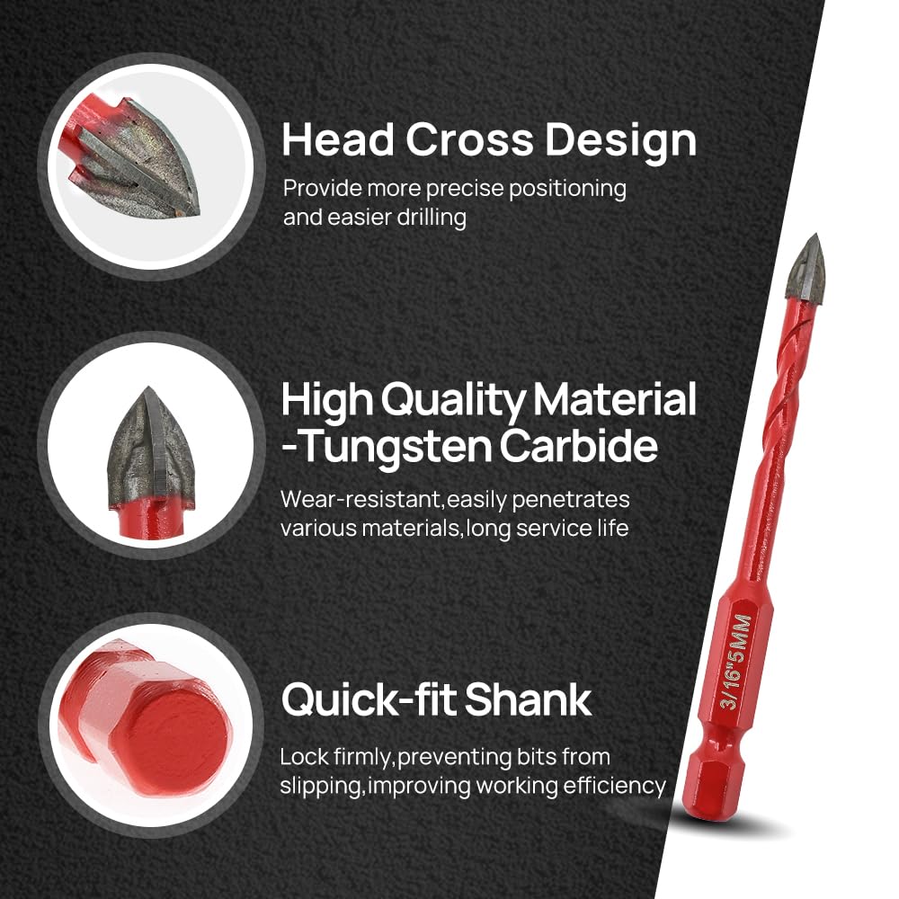 FOCSTOL Masonry Drill Bits Set - Image 3