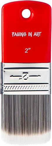 Miniatura 15 de Falling in Art Pincel Filbert Paddle para Pintura, Pincel de Escala para Pinturas al Óleo y Acrílicas, 1 Pulgada