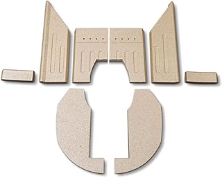 Feuerraumauskleidung für Aduro Hybrid 3 LUX Pelletöfen - Vermiculite - 8-teilig