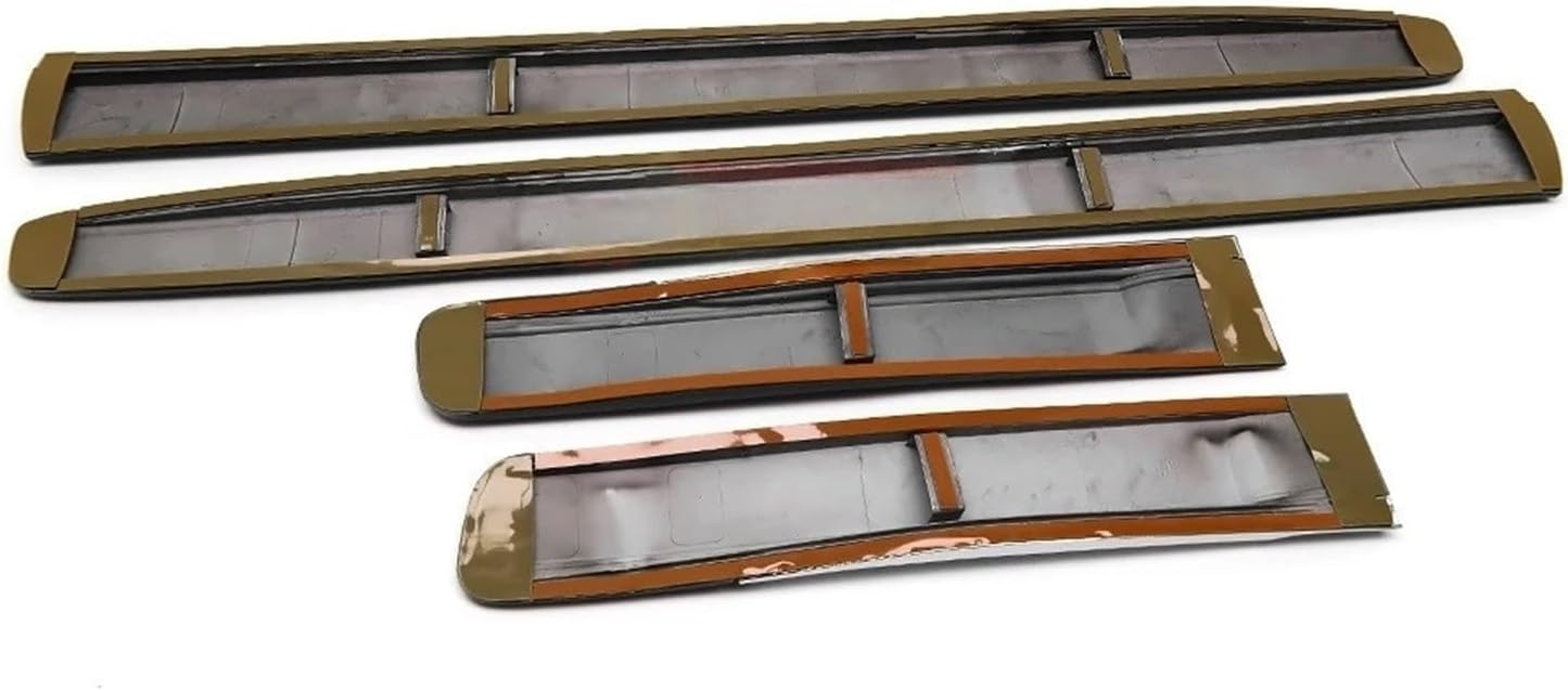 Exterior Side Door Body Molding Cover Trim Strips Compatible For Lexus GX460 2010 2011 2012 2013-2020 Chrome Silver & Black Car Accessories(Pearl White)
