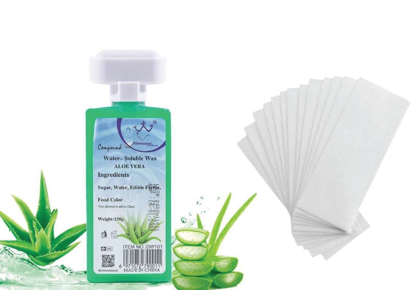 KROYWEN Wax Aloevera Roll-On Wax Kit (Refill Wax) 150 ML for Womena & Body Wax Strips(10 piec) (B0D2JBLR75) Amazon Price History, Amazon Price Tracker