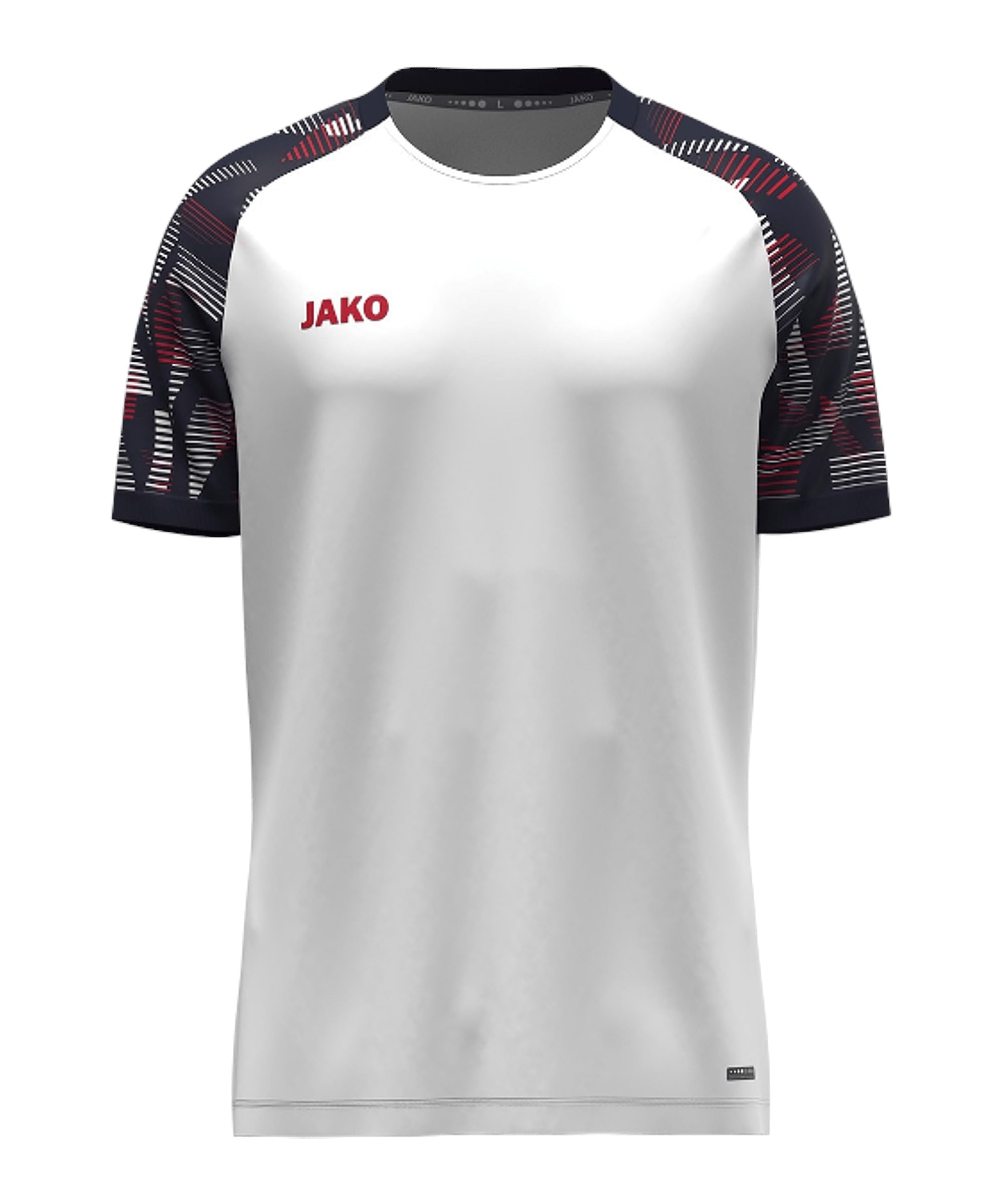 Jako Unisex T-Shirt Sonic, White/Navy/Red, L