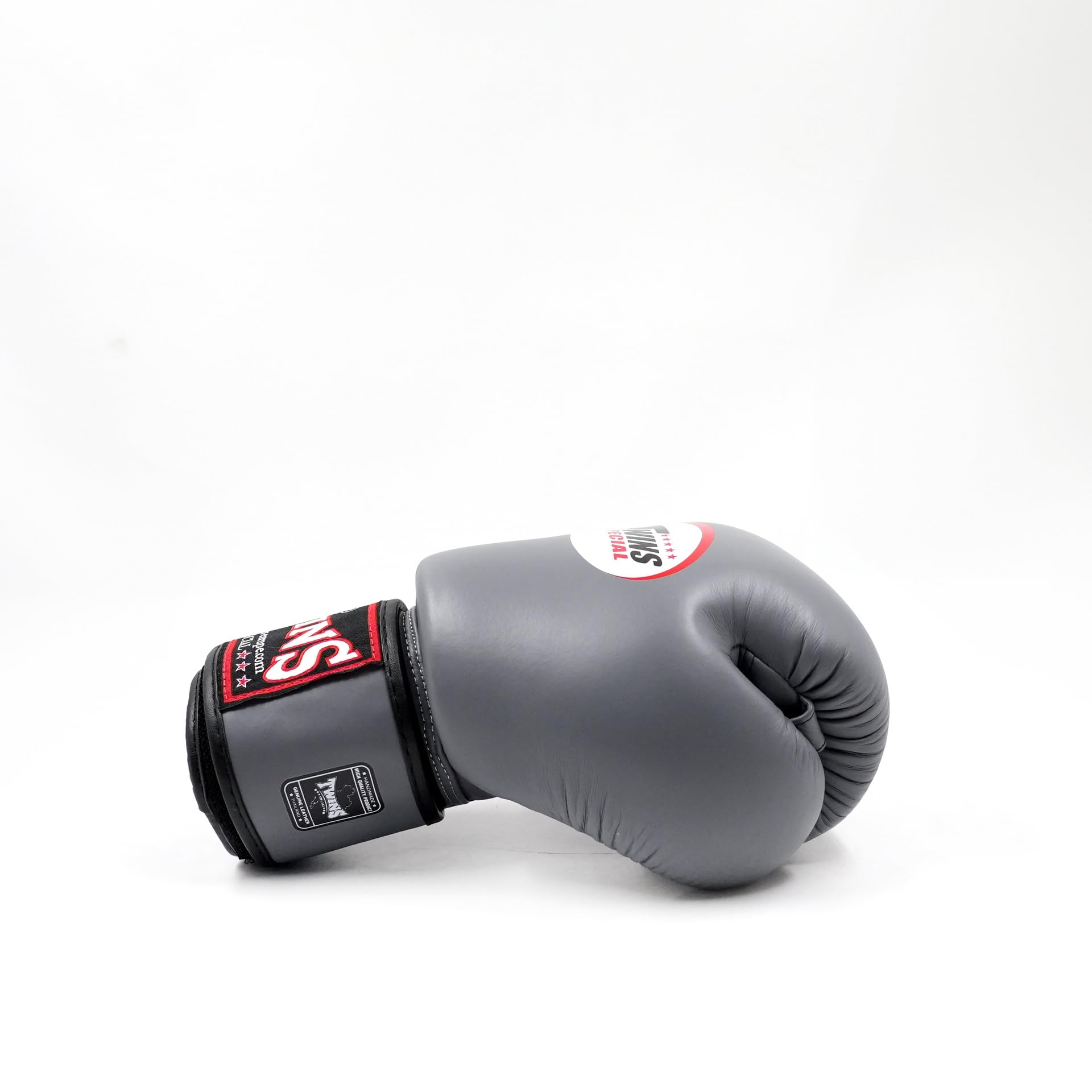 Twins BGVL3 - Guanti da boxe in velcro, colore: Grigio, Grigio, 10oz