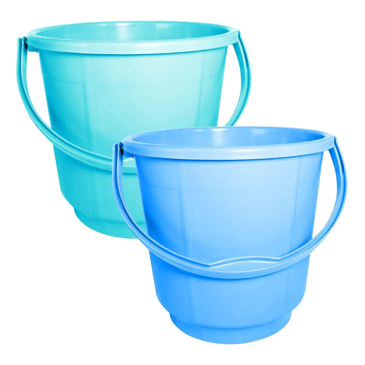 Kuber Industries 2 Pieces Unbreakable Strong Plastic Bathroom Bucket 13 LTR (Green & Blue) -CTKTC37917 (B08491DH27) Amazon Price History, Amazon Price Tracker