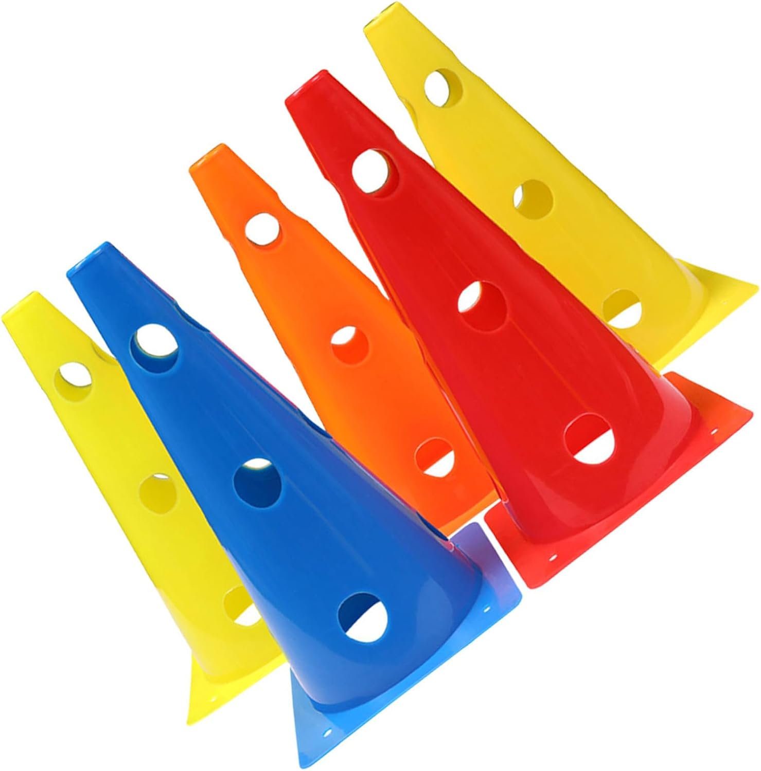 VANZACK 5pcs Agility Training Cones Soccer Cones Football Flexibility Drills Hollow Sports Training