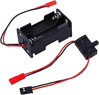 Vista 2 de Hobbypark Soporte de batería AA e interruptores de encendido/apagado para modelos RC