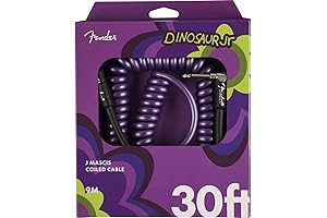 J Mascis Dinosaur Jr Coiled Guitar Cable in Purple, Providing a Coiled...