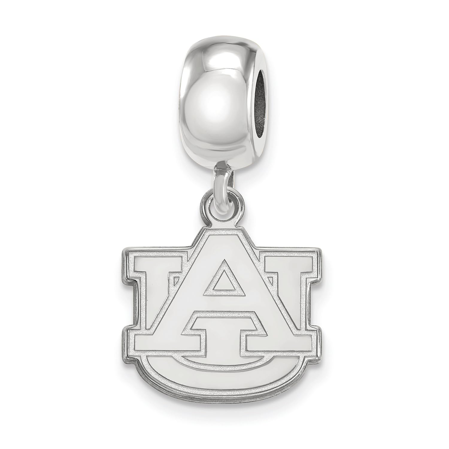 Auburn Bead Charm Small (1/2 Inch) Dangle (Sterling Silver)