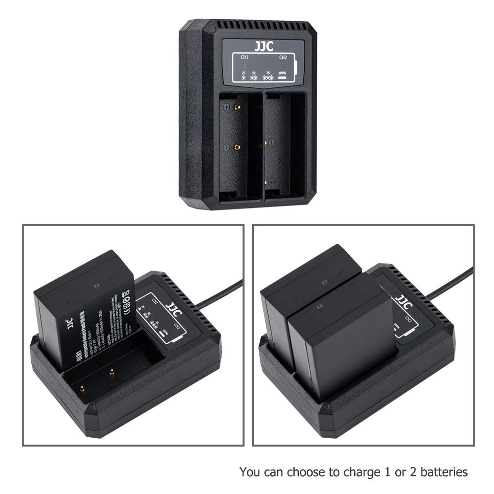 Batería Y Cargador BLH-1 Compatible Con Olympus OM-D E-M1 Mark II / E-M1X - 2100 MAh, Litio, Incluye Cable USB