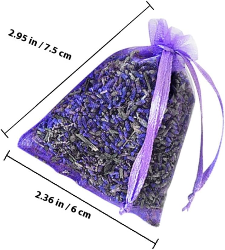 Lavender Hanging Sachets 10pcs Dried Lavender Buds Fragrant Sachet Bags for Closet Car Wardrobe Fresheners Household Home Décor