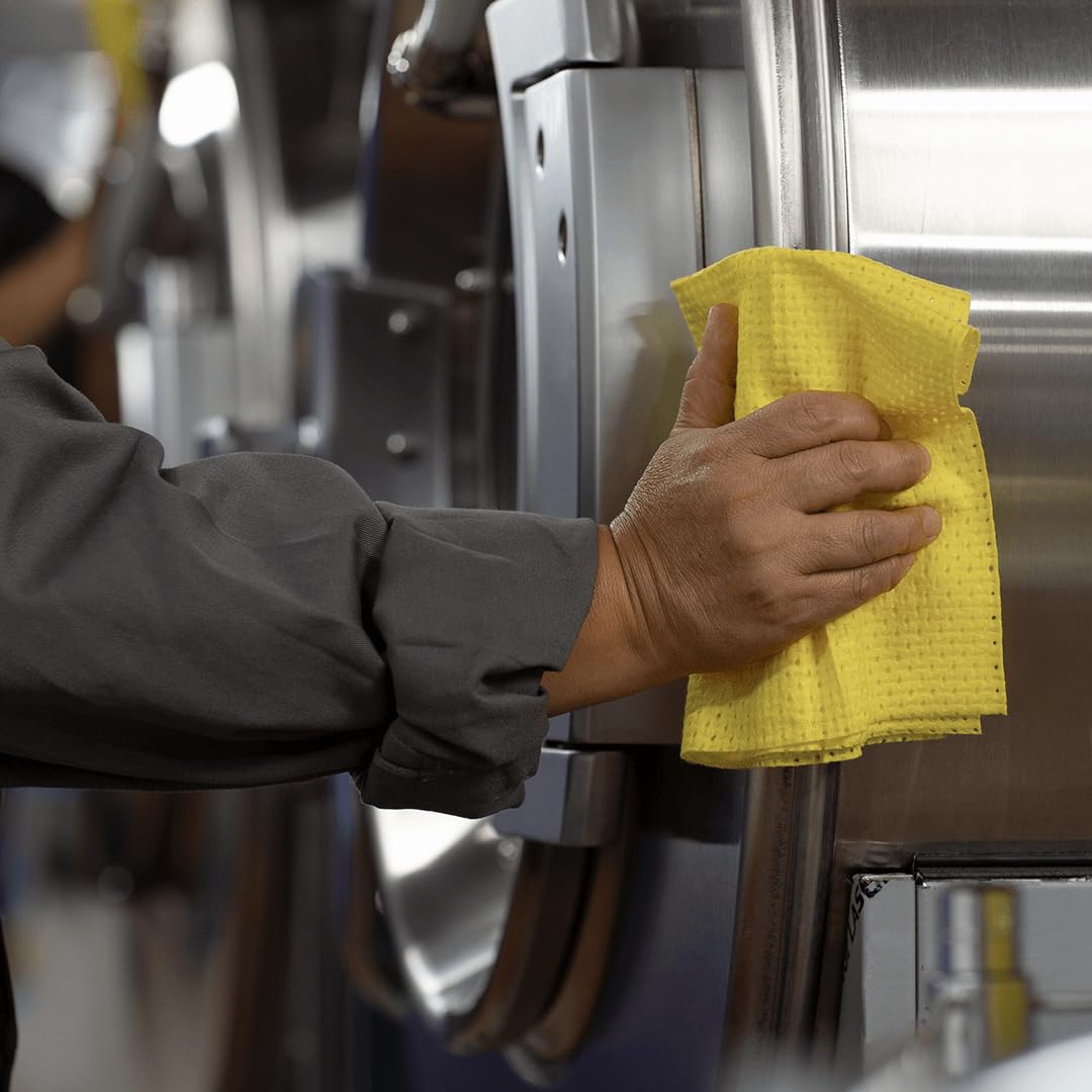 Tork 194650 Panno per pulizia colorato a lunga durata giallo Premium, compatibile con il sistema W8 (dispenser per panni piccolo), monovelo, 8 conf. x 40 panni (320 pz)