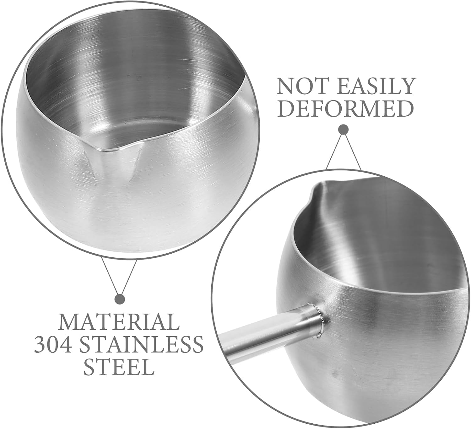 Hemoton Stainless Steel Oil Spoon with Long Handle 10.62 Inch Deep Metal Ladle for Kitchen Cooking Soup Sauces and Oil Drizzling