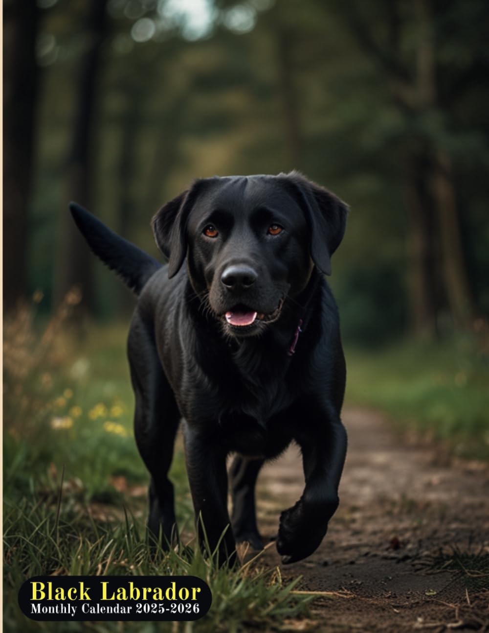 20252026 Black Labrador Monthly Calendar Two Years Planner Organizer