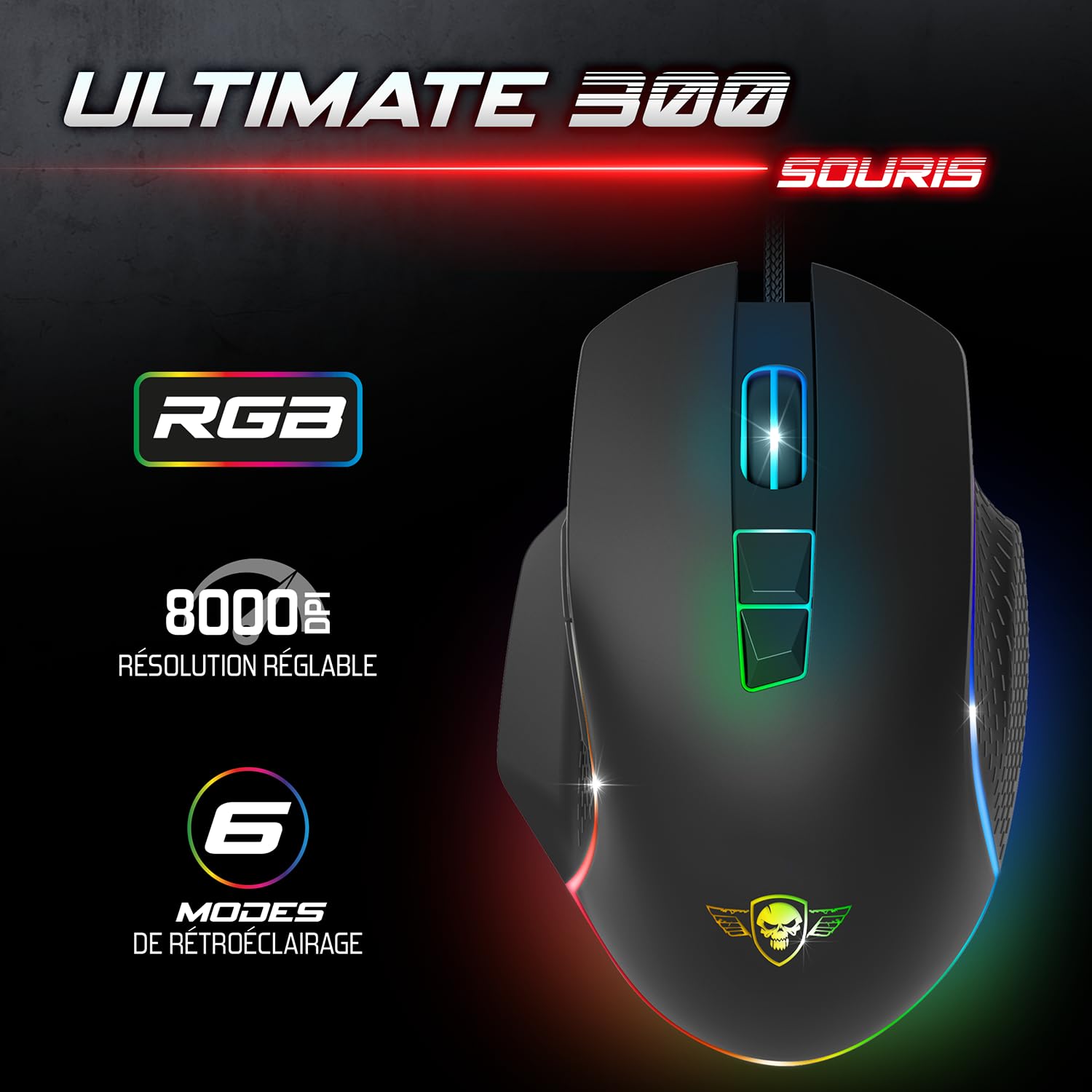 Spirit Of Gamer Ultimate 300 4 en 1 Teclado Ratón Auriculares Pack Gamer
