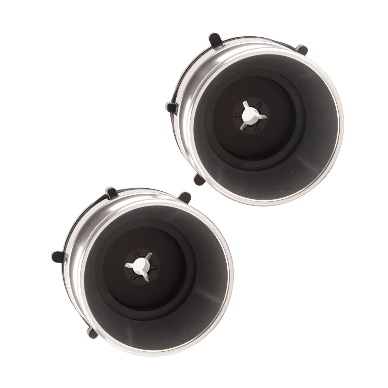 1 par de Adaptadores de Buje Nab para Studer para Akai para , Abridor de 10 Pulgadas de Aleación de Aluminio Vacía para Carrete Pequeño, Carrete de Cinta para Grabadora (Plata)