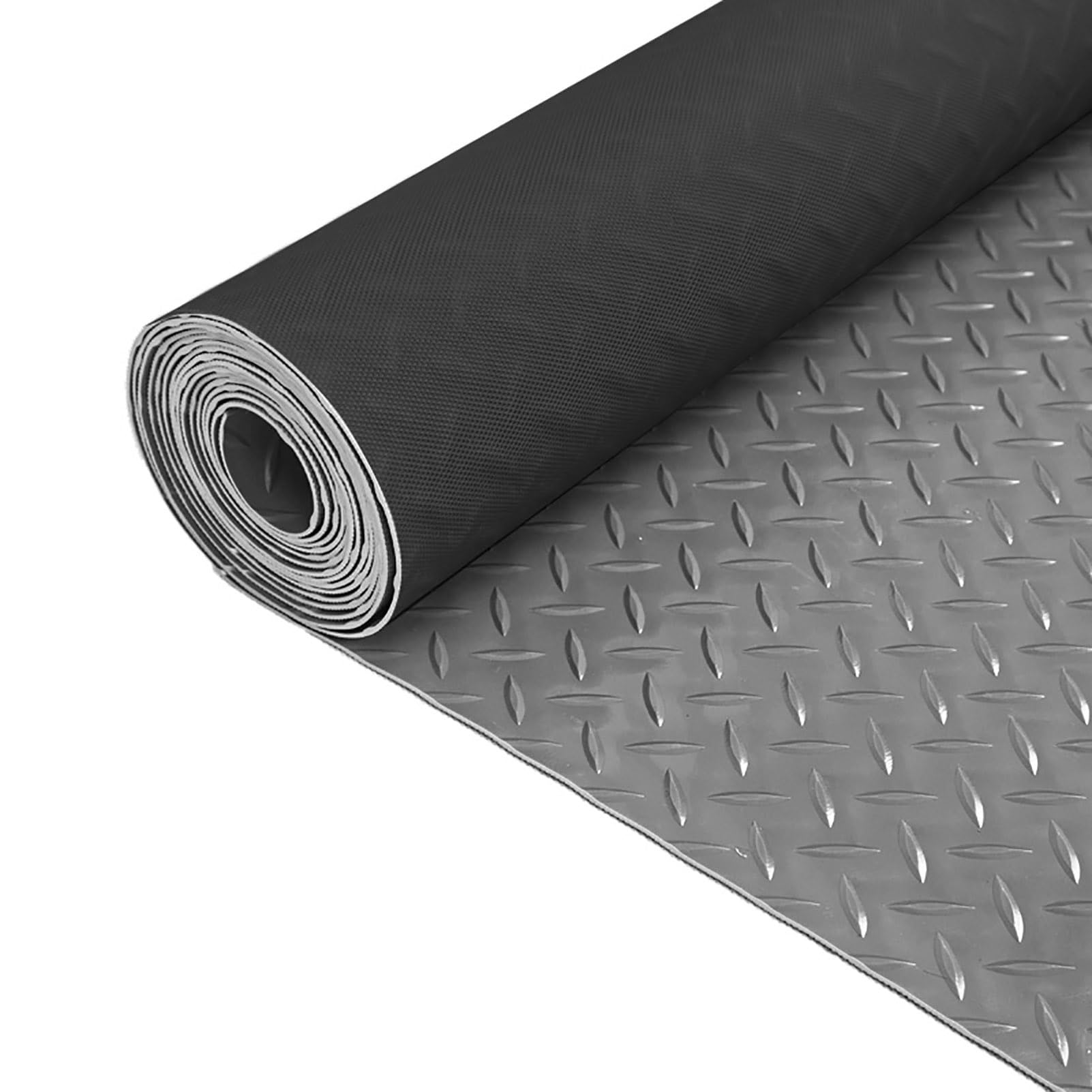 TUFFIOM Tappetino per garage, 20 x 4,5 m, in PVC con piastra diamantata ispessita, rotolo di pavimento per garage e roulotte, resistente all'acqua e alle macchie