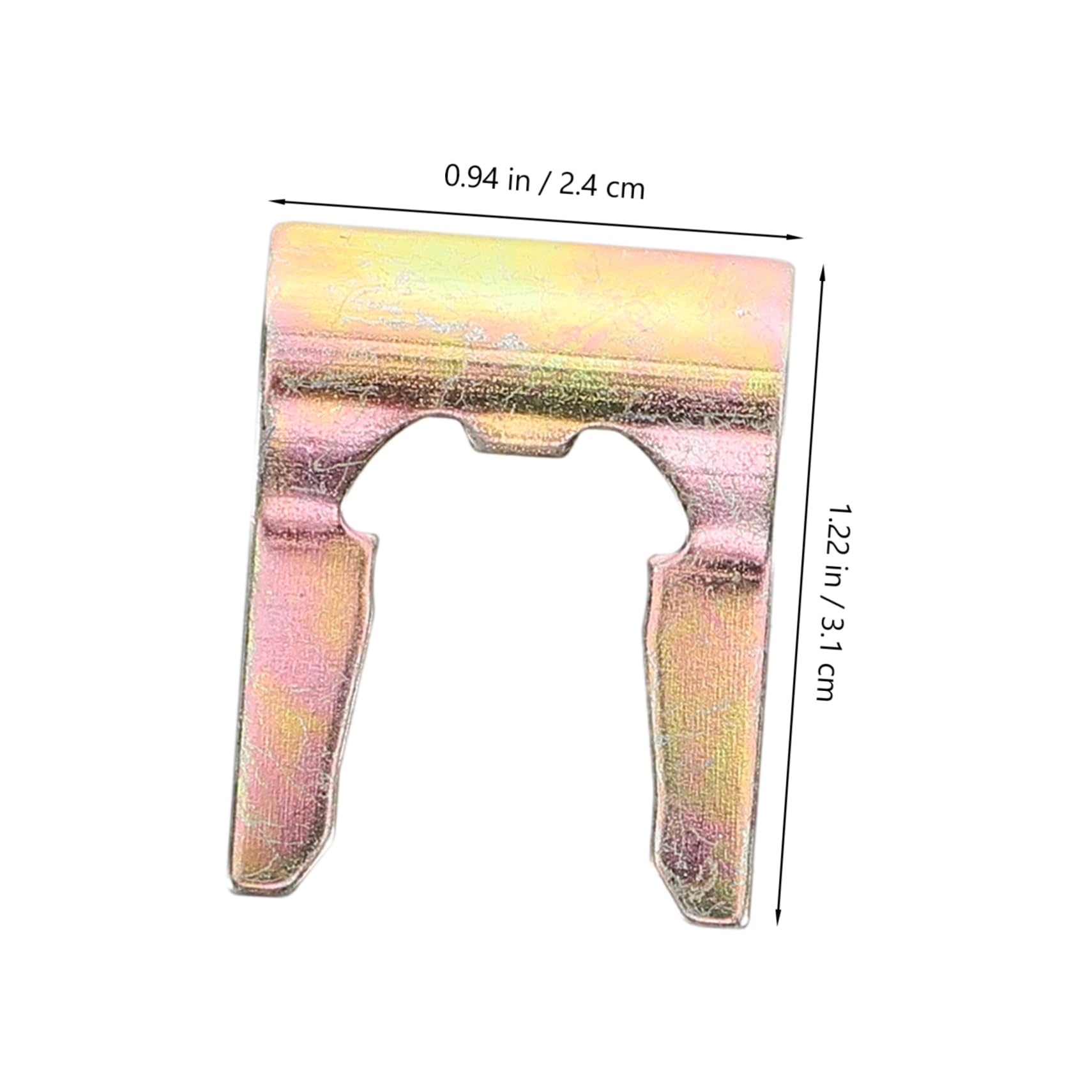 Cabilock Brake Line Clamps 20pcs U-Shaped Steel Clip Parking Brake Cable Clamp Iron Material