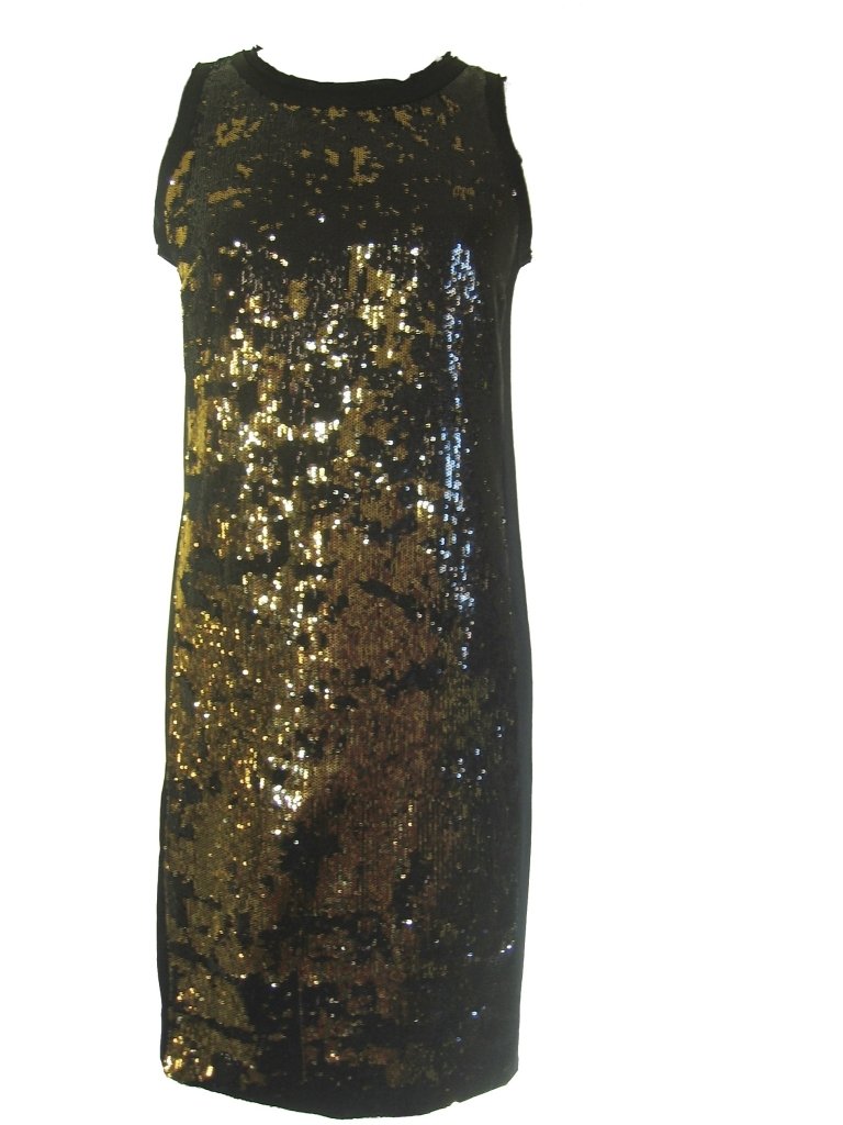 michael kors black dress with gold Michael Kors Black Cotton Lace Nude Lining Dress sz 10 l Michael's Luxury  Consignment – Michael's Consignment NYC main image 1