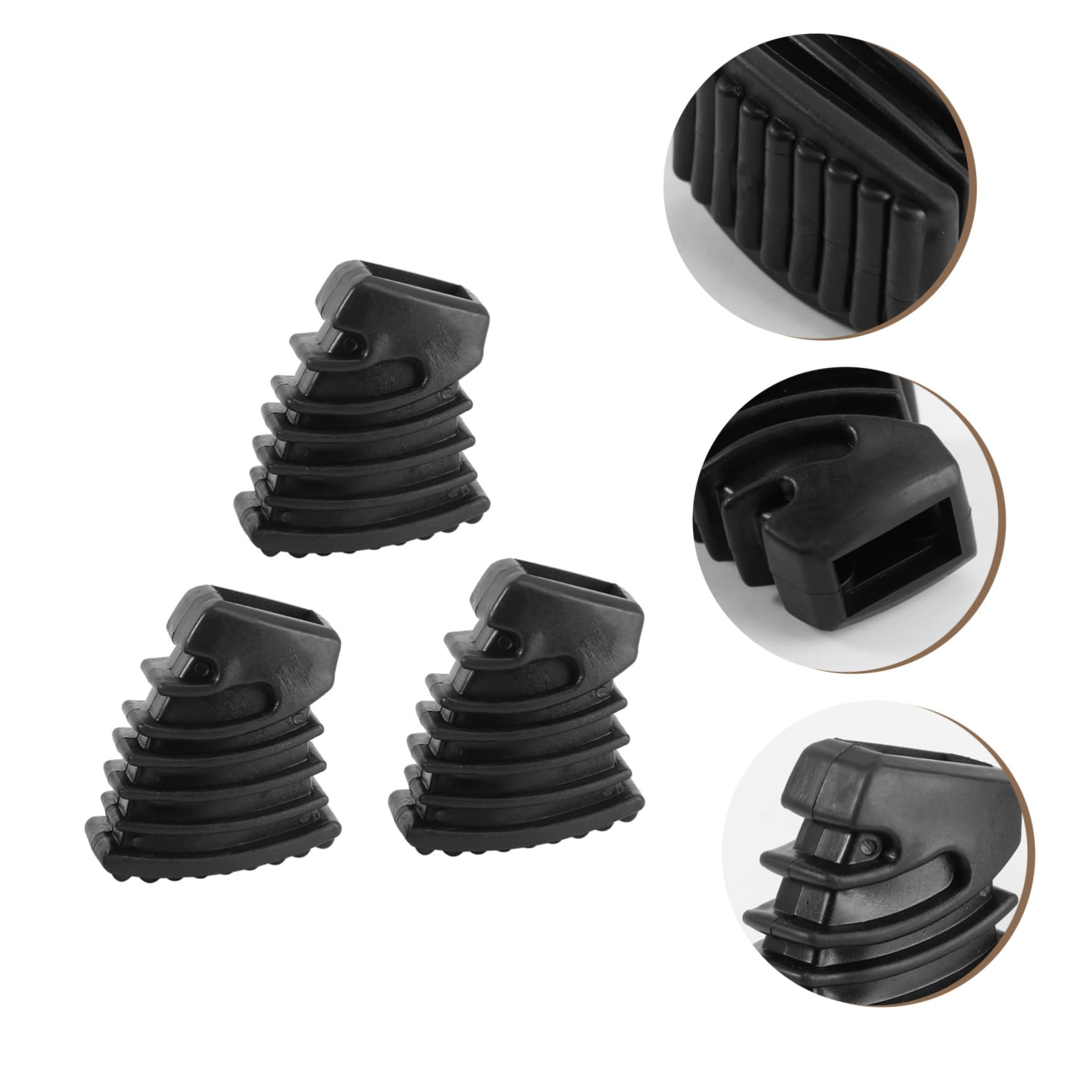 ibasenice 6pièces Caoutchouc Pour Support De De Sol Pour Support De Cymbale Accessoires De Percussion Noir