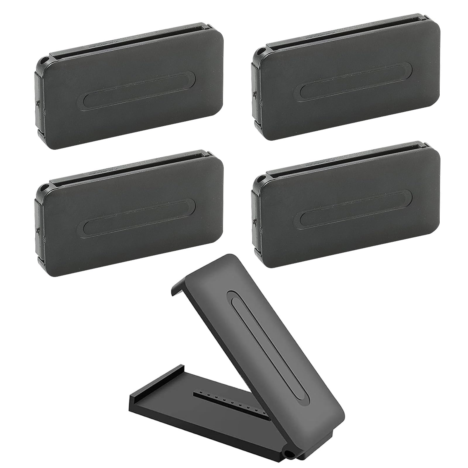 JCUGSBSJCUGSBS 5 Pieces Car Seat Belt Buckle Adjustable Seat Belt Buckle Universal for Kids and Adults (Black)