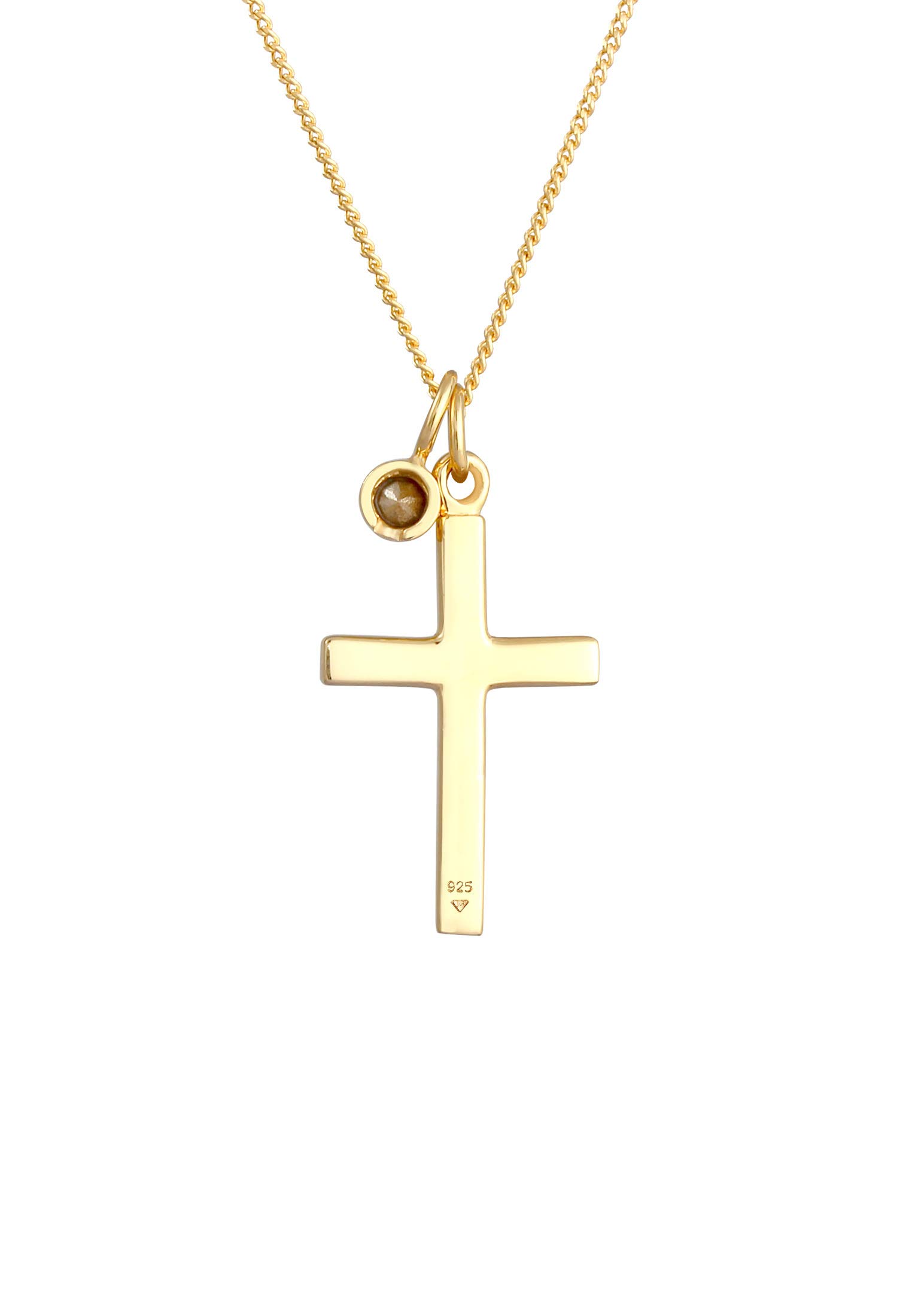 Elli Halskette Damen Kreuz Anhänger Religion Zeitlos mit Kristall aus