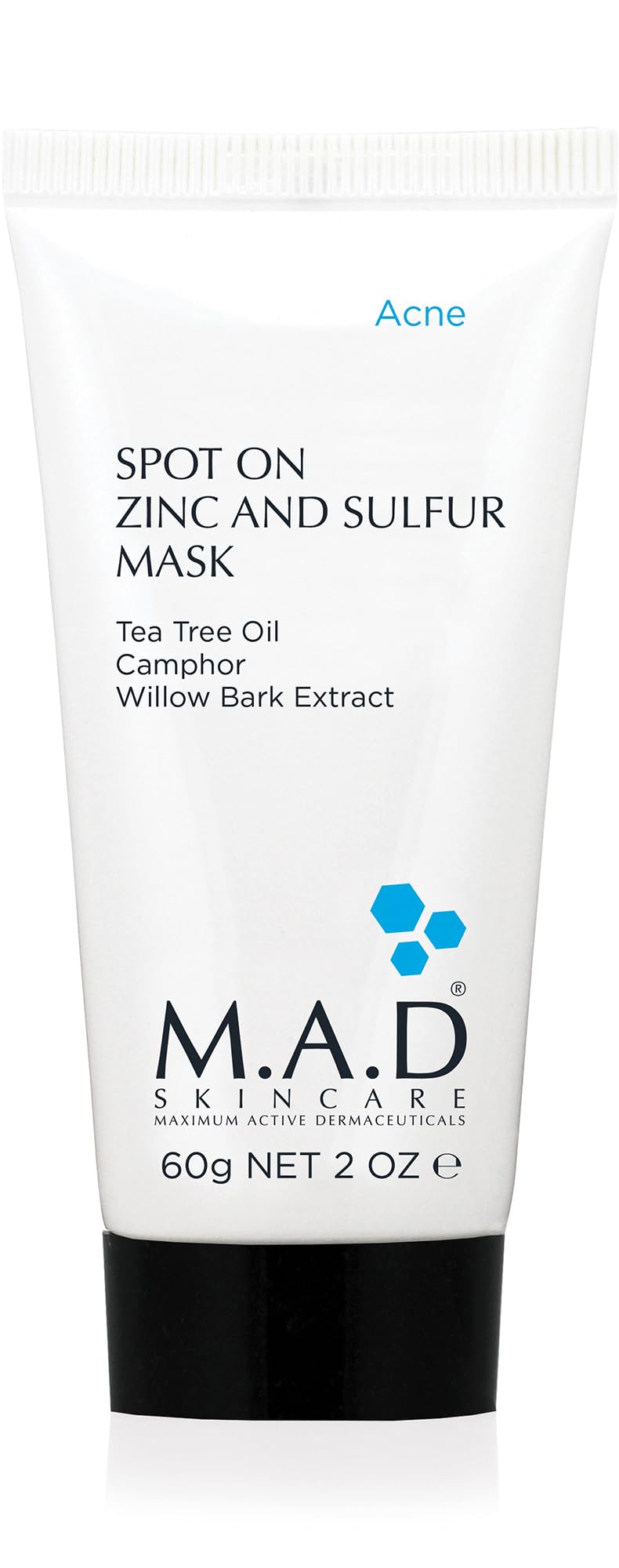 M.A.D SKINCARE ACNE: Spot On Zinc and Sulfur Mask - 60g