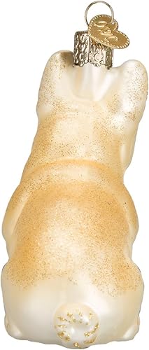 Miniatura 3 de Old World - Adornos de navidad Bulldog francés - Adornos de cristal soplado para el árbol de Navidad (12436)