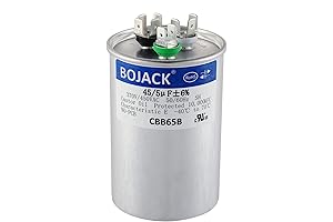 BOJACK rv ac 45+5 uF 45/5 MFD 370V/440VAC rv ac capacitor CBB65...